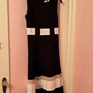 Black and white Calvin Klien dress